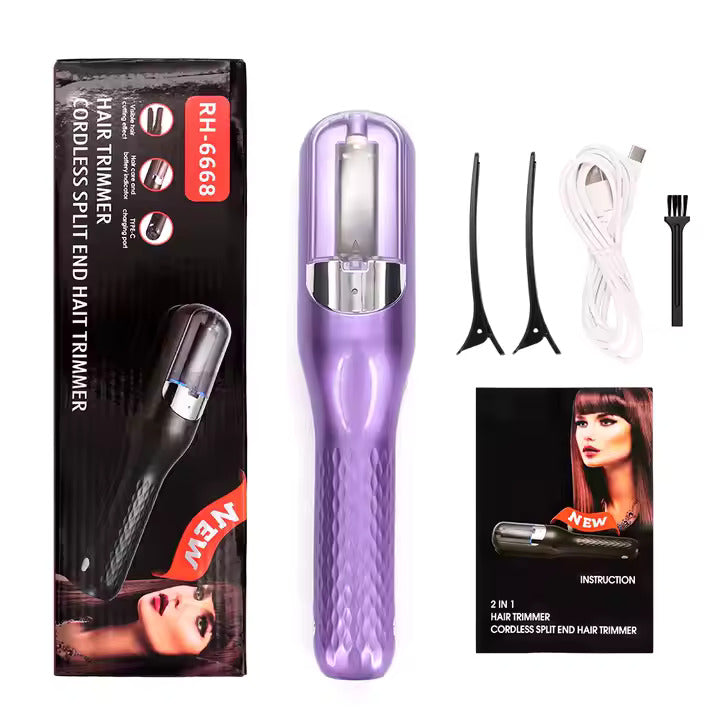 2 in 1 Hair Straightener & Cordless Split-end Remover