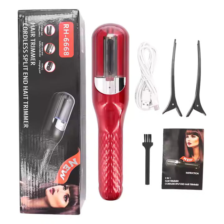 2 in 1 Hair Straightener & Cordless Split-end Remover