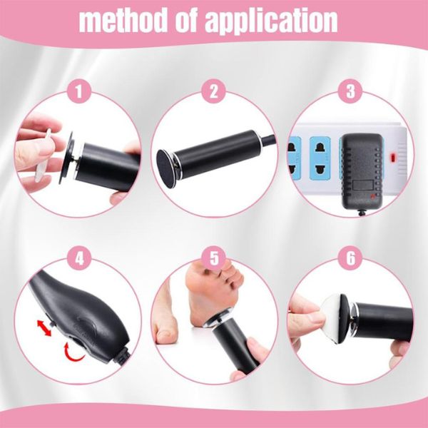 Electronic Foot File with Free 60 Pcs Sandpaper